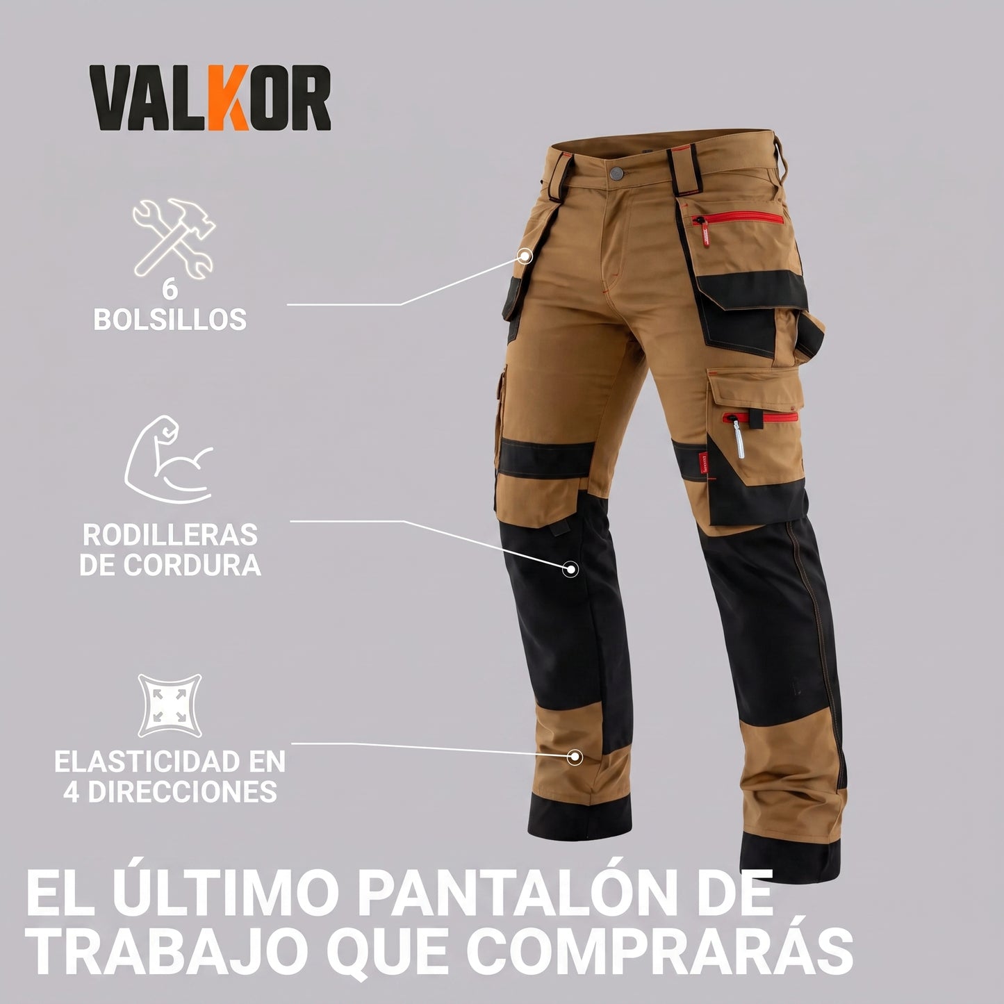 VALKOR™ Pantalón de Trabajo Pro Ultra-Resistente